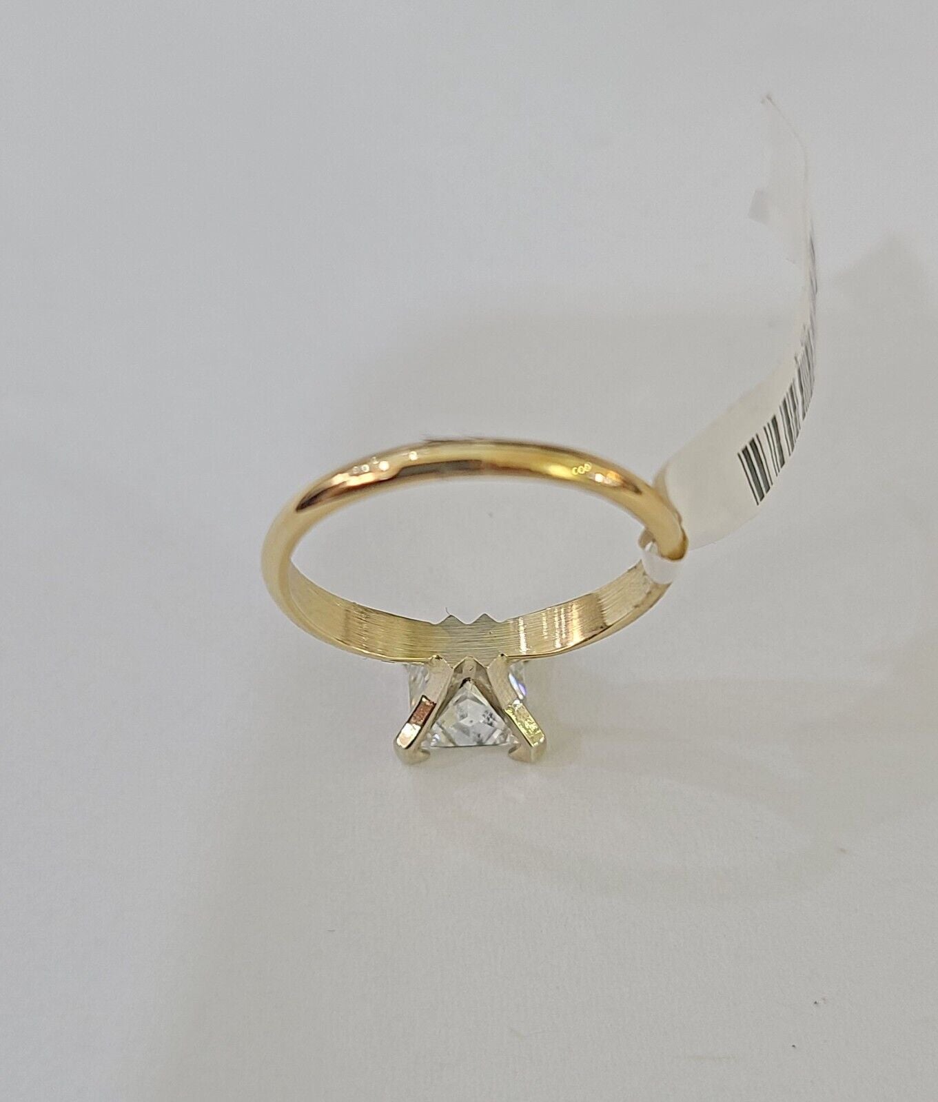 Real 14k Yellow Gold Diamond Ladies Ring Lab Created Women Engagement Wedding