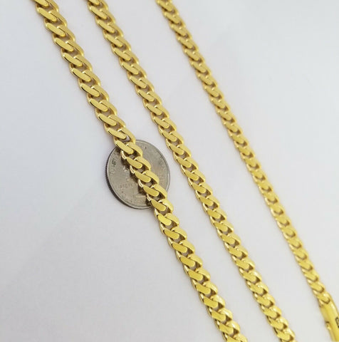 10k Yellow Gold Royal Monaco Link 8mm Bracelet Box Clasp 7.5"