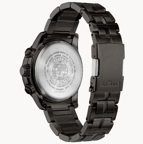 Citizen Men's Eco-Drive PCAT Gray Gunmetal Chronograph 43mm Watch CB5887-55H