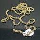 Real 10k Yellow Gold Rope Chain 24" 2.5 mm Necklace Diamond Cut Men Women 10kt