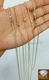 Real 10k Gold Rope Chain Necklace 1.5mm 18" 20" 22" 24" 26"