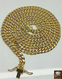 Real 14k Yellow Gold Cuban Miami Chain Necklace 6mm 28" Box Lock 14k