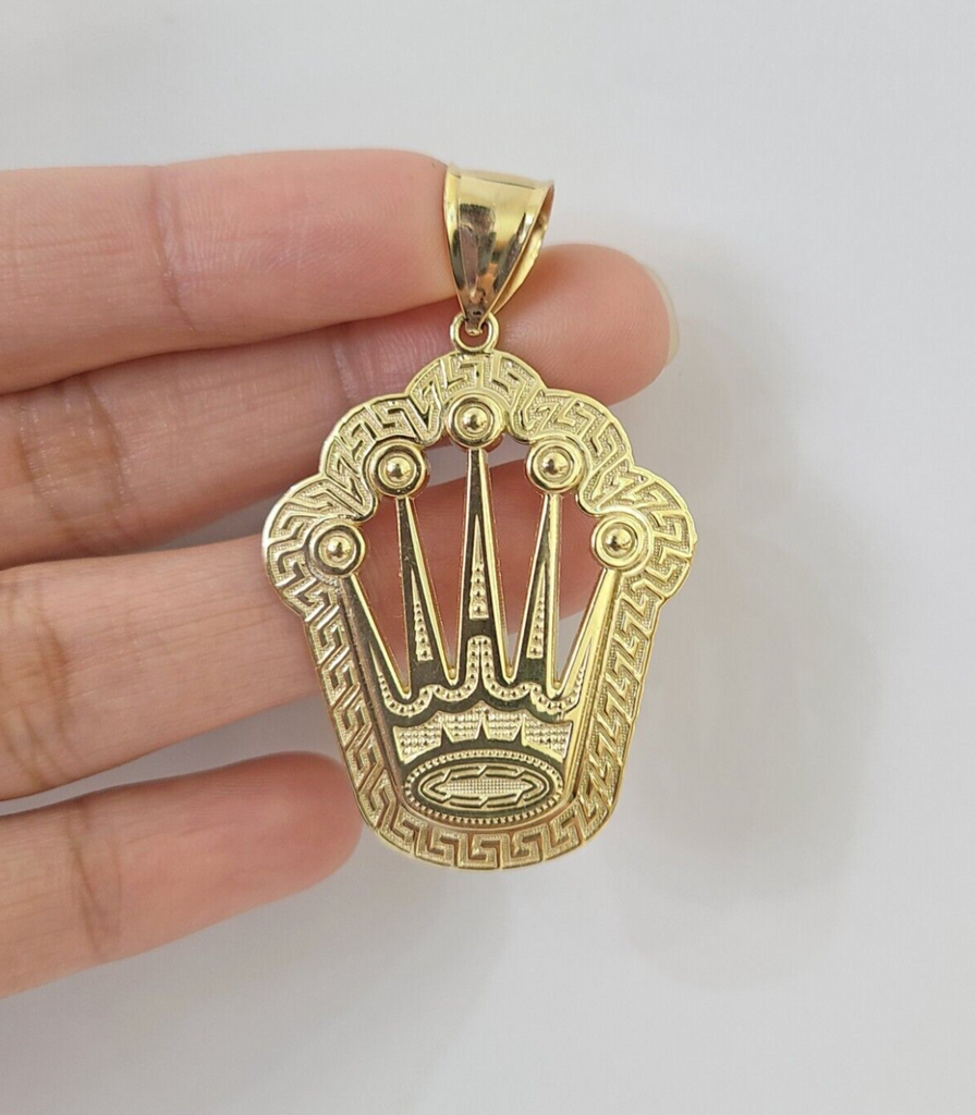 10kt Yellow Gold Diamond Queen with Crown Charm 0.95ct - Manhattan Jewelers
