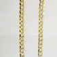 14K Yellow solid Gold 11mm Cuban Curb Link chain Necklace 24" Diamond Cut 14kt