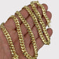 SOLID 10k Gold Miami Cuban link Chain Necklace 20"- 28"  Mens REAL 10KT 4mm-8mm