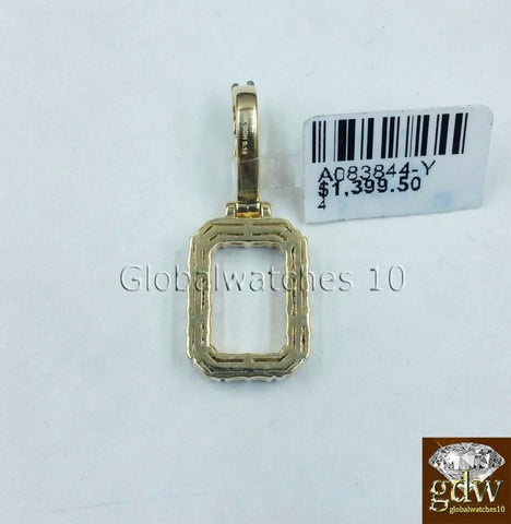 Real 10k Gold & Diamond Letter "O" Initial Alphabet Charm/Pendant 1.5", Angel.