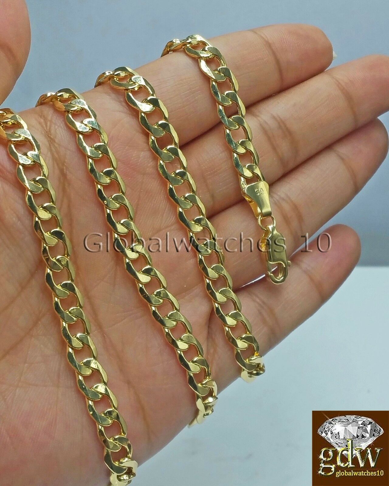 Real 14k Yellow Gold Cuban Curb Link Chain 22  24  26 28 Inch