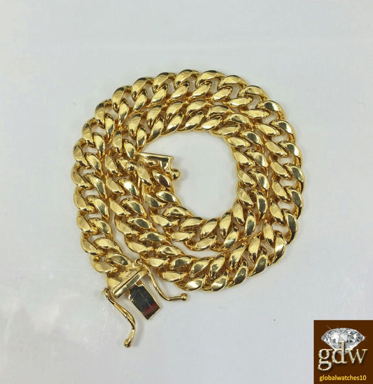 Real 14k Yellow Gold Miami Cuban Bracelet 6mm 8 inch Unisex