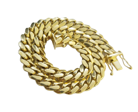 10k Solid Yellow Miami Cuban Link Bracelet 6mm 8.5" Inch Real 10Kt