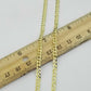 Solid Real 10k Gold Cuban Curb Link Chain 24" Necklace 5mm 10kt Yellow Gold