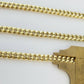 Real 14K Yellow Gold Miami Cuban Link Necklace Chain 6mm box Lock,14kt Gold