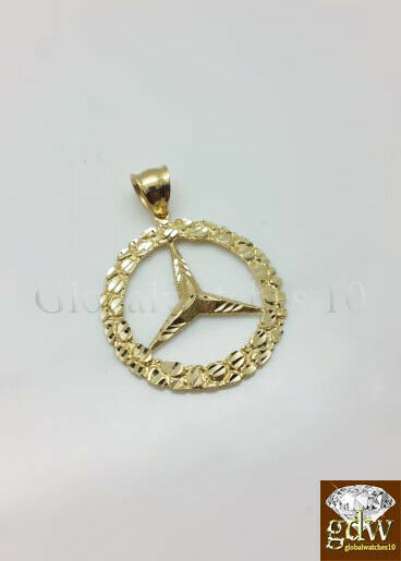 REAL 10k Gold Logo Pendant Charm Palm Chain 22" 24' 26" 28"