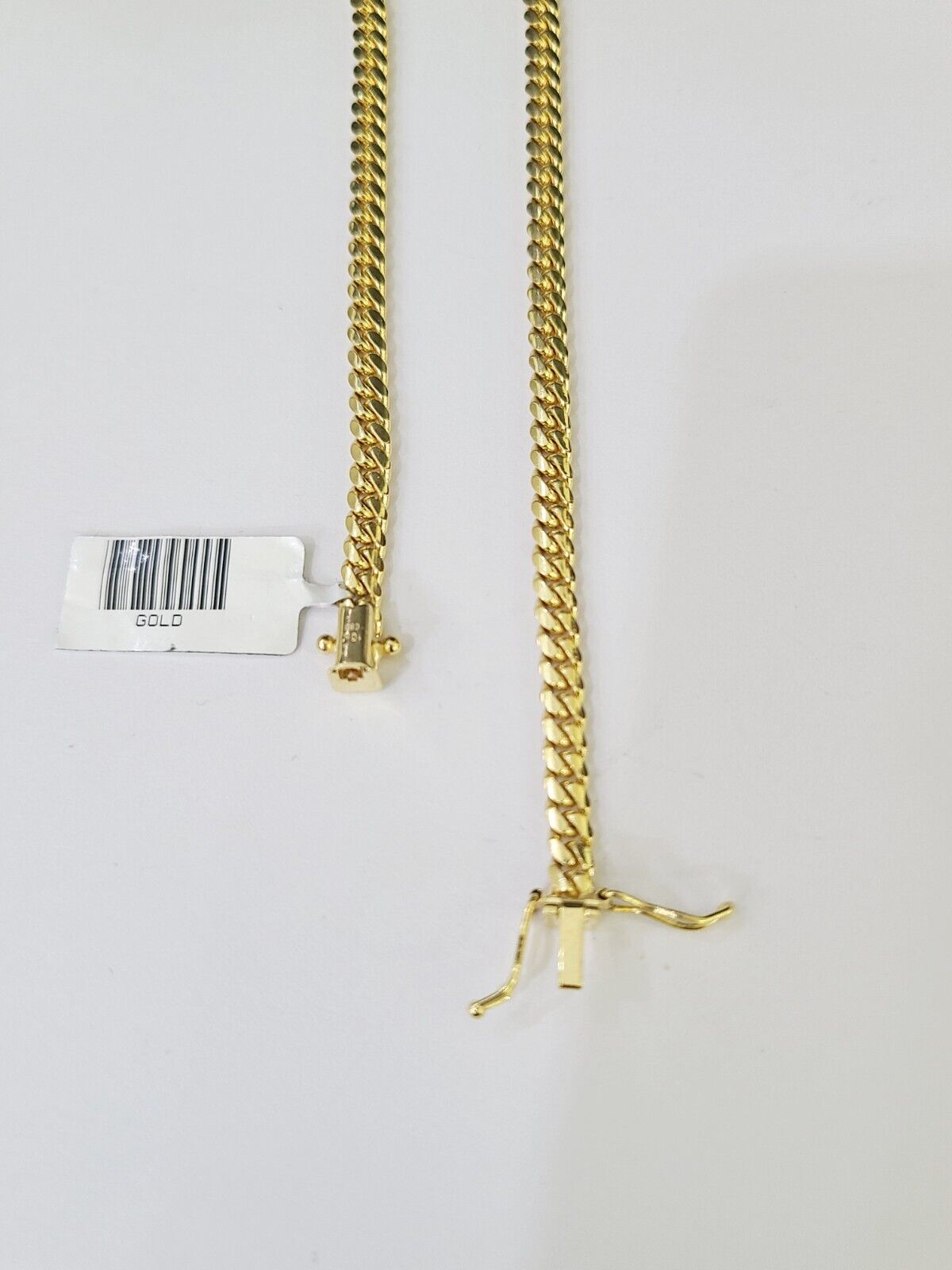 10K Yellow Gold Miami Cuban Link Chain SOLID Real 3mm