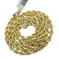 10k Real Gold Chain Solid Rope Necklace 7mm 20 Inch On Sale Free Shipping