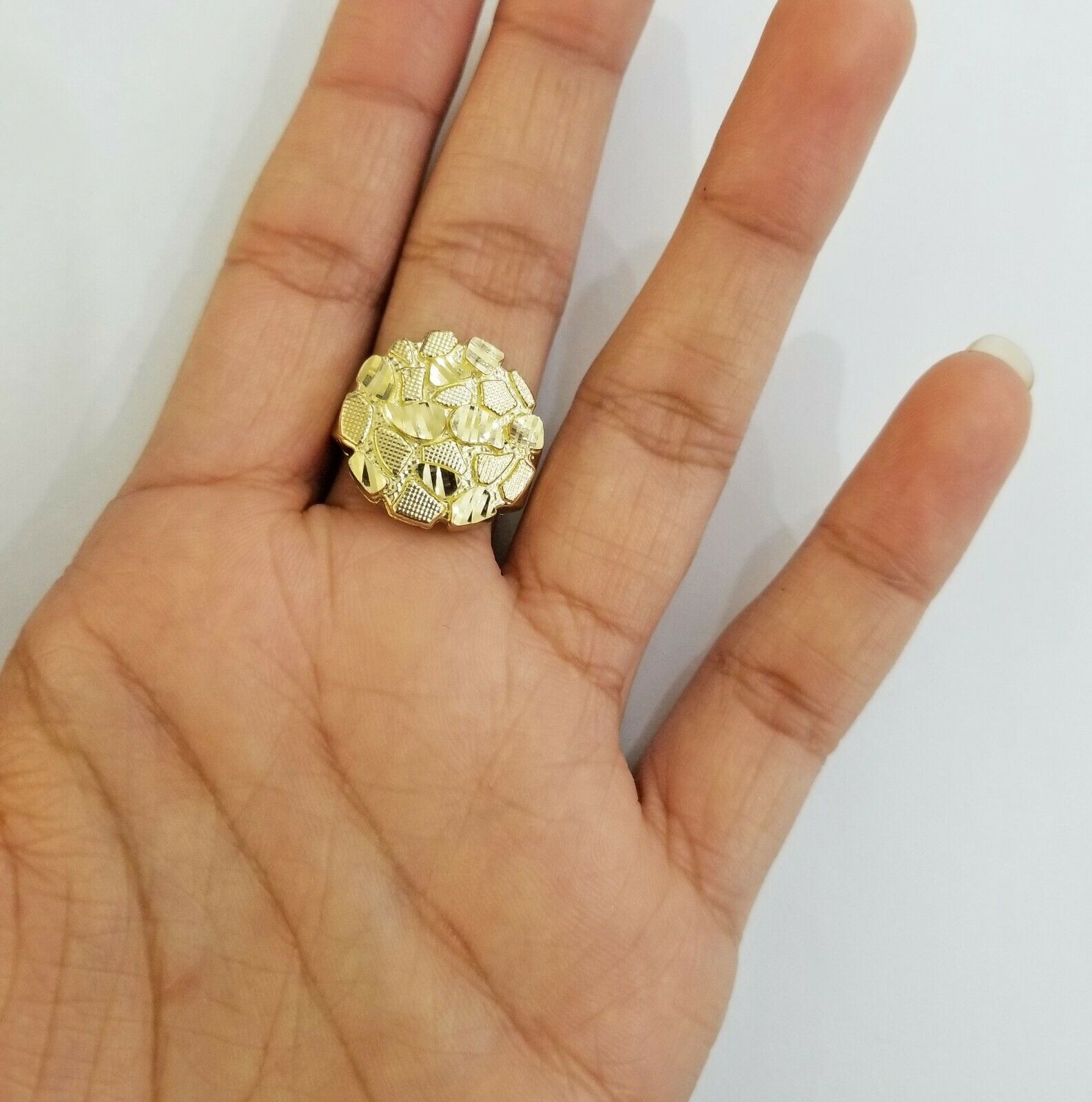 10kt real offers gold nugget ring