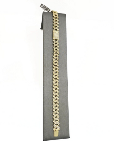 Real 10k Solid Yellow Gold Miami Cuban Bracelet 9" Inch 10mm Box Lock