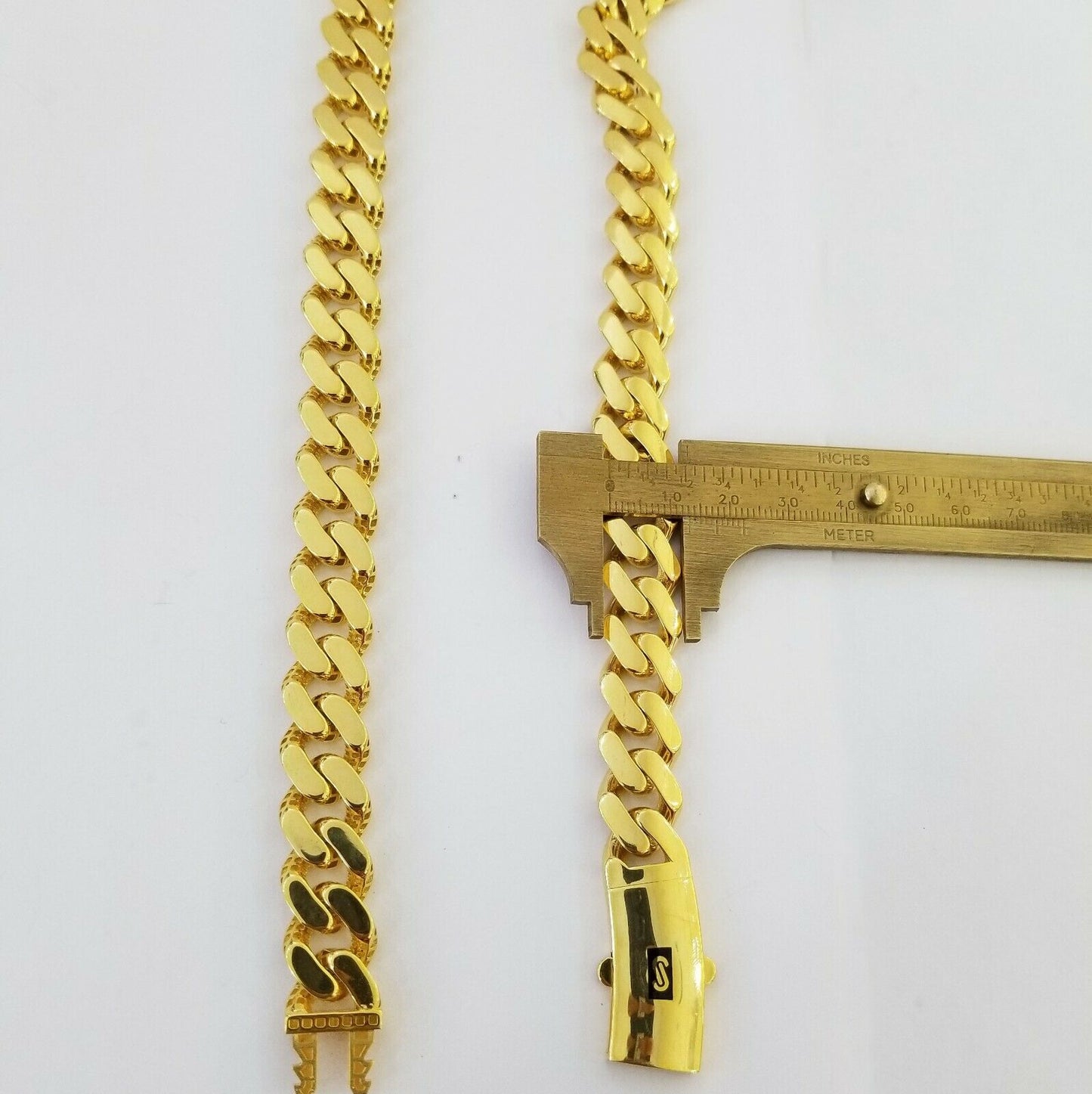 10k Real Gold Miami Cuban Monaco Link Chain 24 inch 13mm Gold THICK necklace