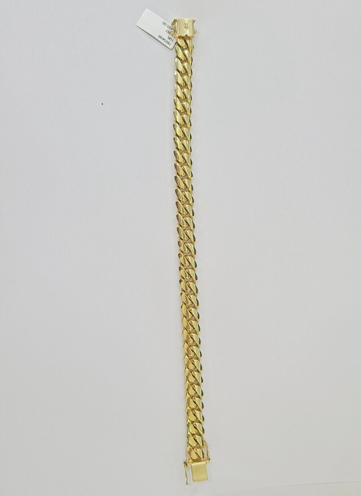 Real 10k Gold Miami Cuban Link Bracelet 10mm 9" Box Lock 10kt Yellow Gold