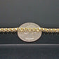 Real 10k Yellow Gold Byzantine Box Chain Necklace 26"Inches Men