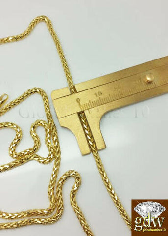 REAL 10k Gold Logo Pendant Charm Palm Chain 22" 24' 26" 28"