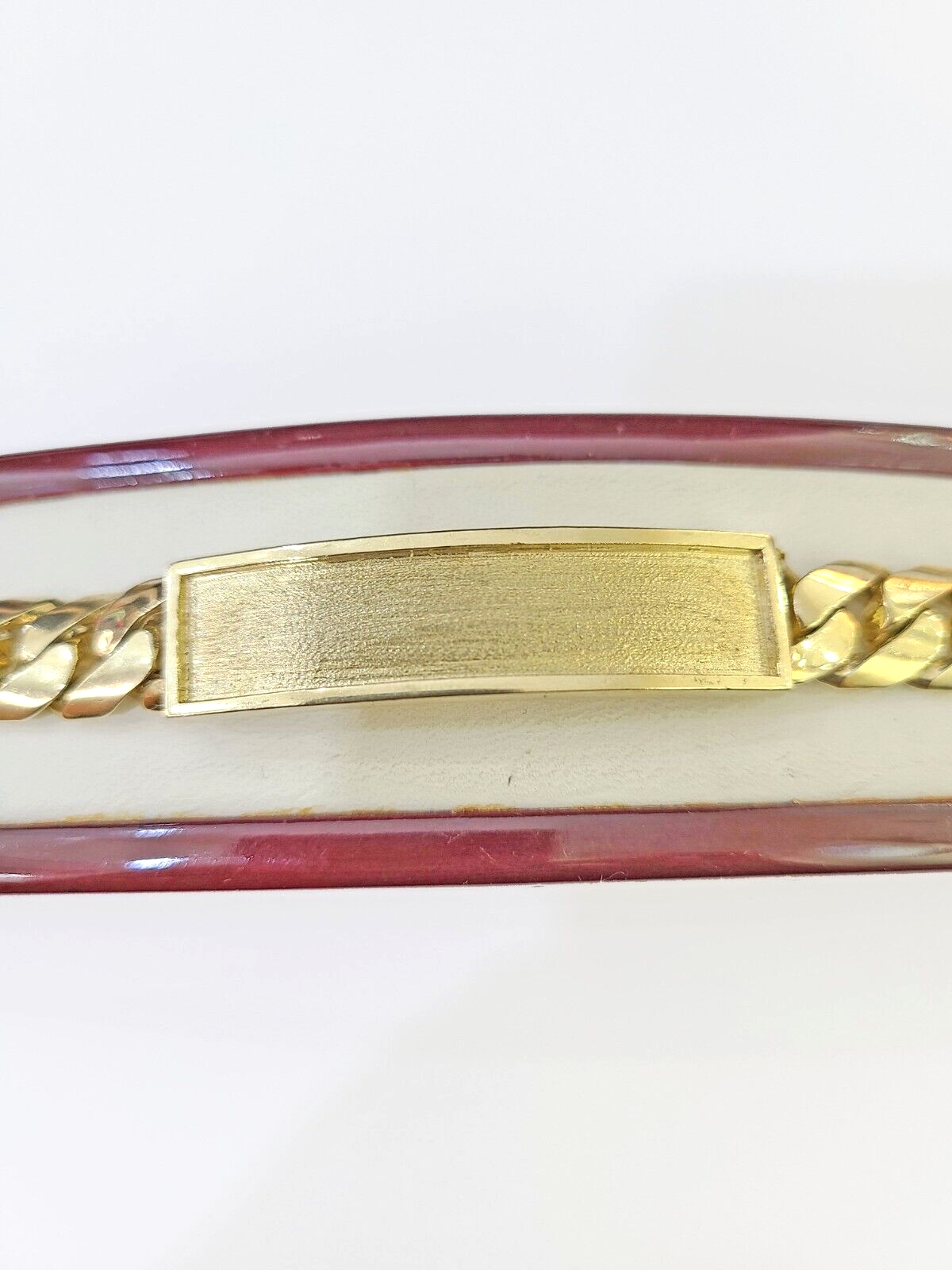 10K Gold ID Bracelet With Miami Cuban 10 mm 9" inches 10kt