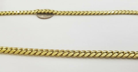10K SOLID Yellow Gold Miami Cuban Chain 8mm 24 Inch men's Real gold 10kt