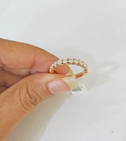 REAL 14k Rose Gold Diamond Ladies Ring Women Engagement Wedding