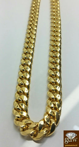 REAL Gold Miami Cuban Link Chain 26" Bracelet 8" 10k Yellow Gold 8mm Cuban Link