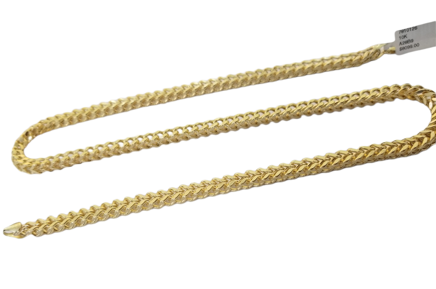 10k Yellow Gold Franco Chain 22 24 26 28" Inch Real Gold 5mm Necklace