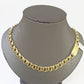 Best 14k Yellow Gold Chino Link ID Necklace/Chain 9mm 24Inch For Men's 14kt Gold