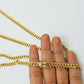 Real 10k Yellow Gold chain Miami Cuban Link necklace 6mm Mens 10kt 22" Box Lock
