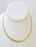 REAL 14k Cuban Curb Link necklace Yellow gold chain 20 inches 6mm 14kt