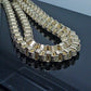 Real 10k Gold Byzantine Chain Necklace 8mm 28" Inch Box.