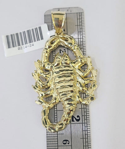 10K Yellow Gold Scorpion Charm Pendant Zodiac Sign Real 10k Real Genuine