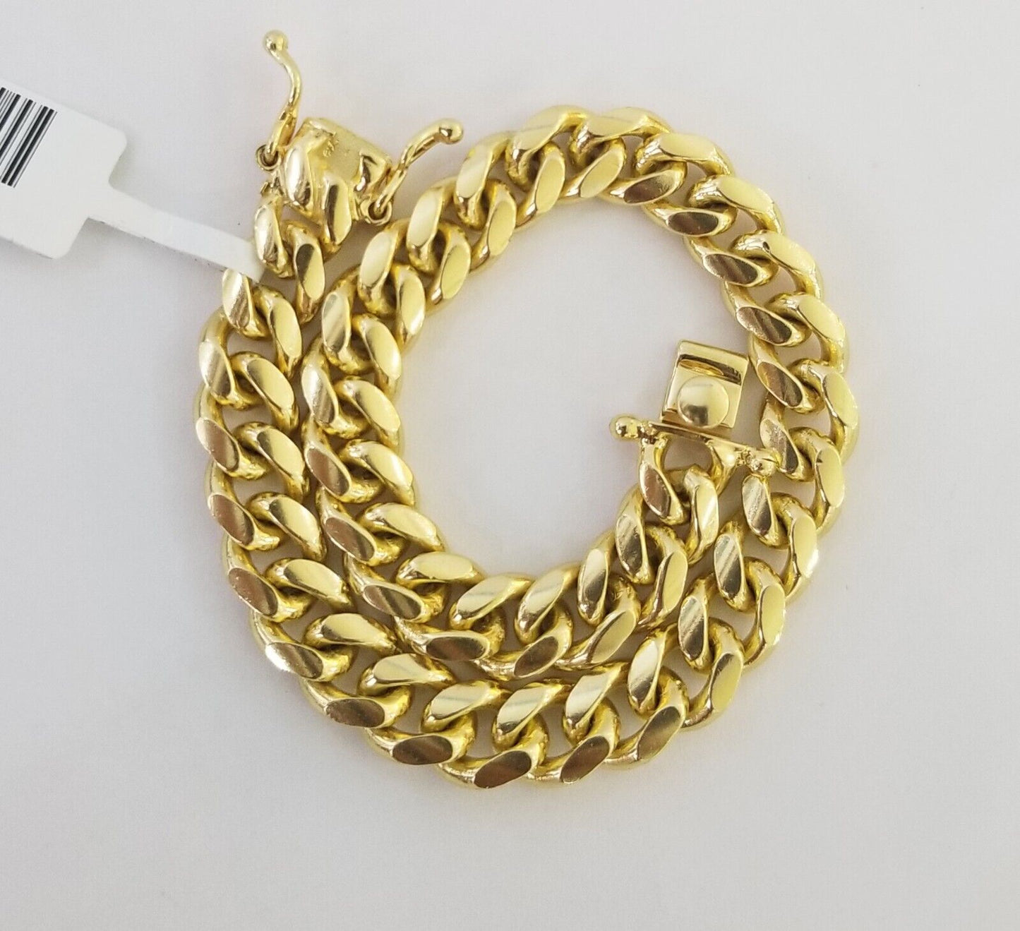 Real 10k Solid Gold Bracelet 8mm Miami Cuban Link 8" Box Lock 10kt Yellow Gold