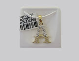 10k Real Yellow Gold Genuine Diamond Initial A-Z Alphabet Charm Letters Pendent