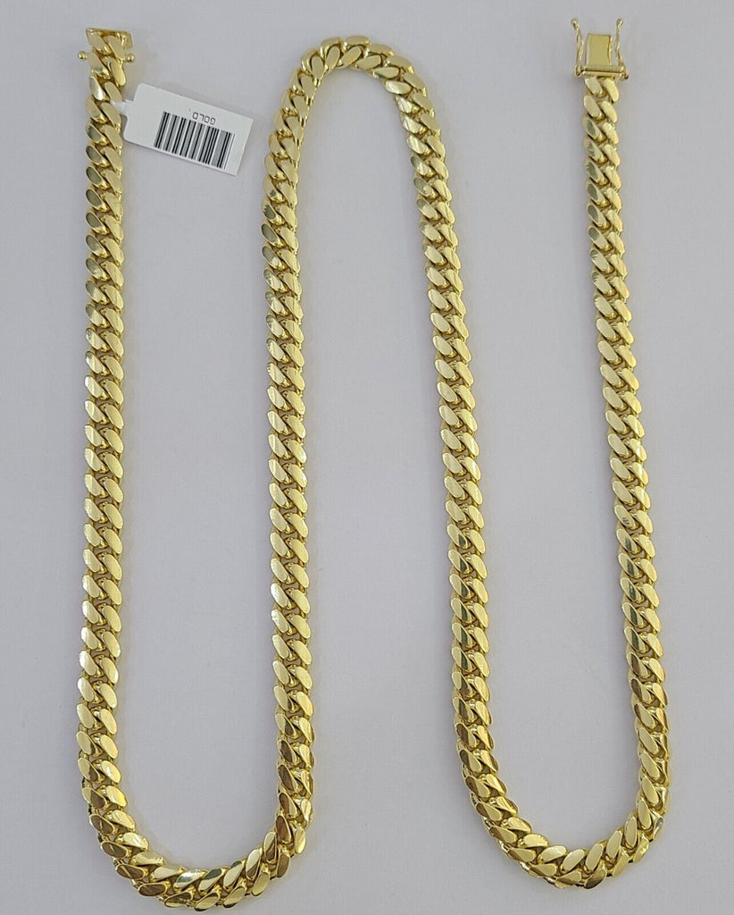 Gold Miami Cuban Chain 7mm 20-26 Inches