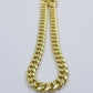 Real 10k Yellow Gold Miami Cuban Bracelet Anklet 6mm 10 inch