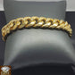 REAL 10k Gold Miami Cuban Bracelet 18MM BOX LOCK Mens Bracelet 8 inch