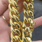 REAL 10k Gold Miami Cuban Bracelet 18MM BOX LOCK Mens Bracelet 8 inch