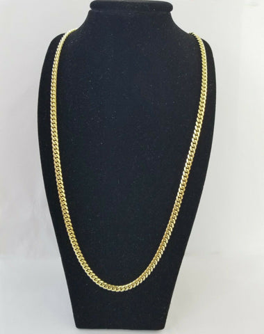 Real 10k Gold Rope Chain 25"Inch 8mm and nugget Cross Pendent ,10kt yellow gold
