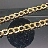 10K Yellow Gold Link Bracelet 4mm Width 8Inch Long 2.6gm Lobster Lock