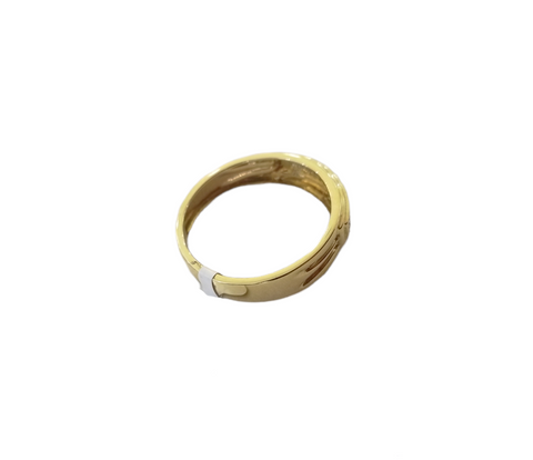 Real 14k Yellow Gold Diamond Engagement Ring 0.15 CT Size 10 Wedding Band