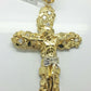 Real 10k Yellow Gold Rope Chain 22" 7mm Real 10k Jesus Cross Charm pendant