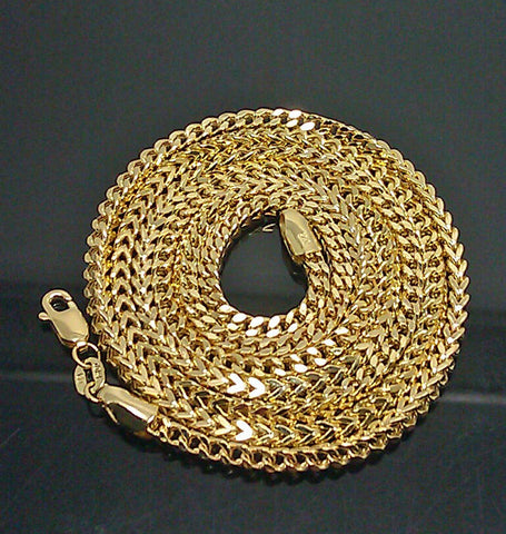 REal 10k Yellow Gold Franco Chain 26" necklace 3.5mm