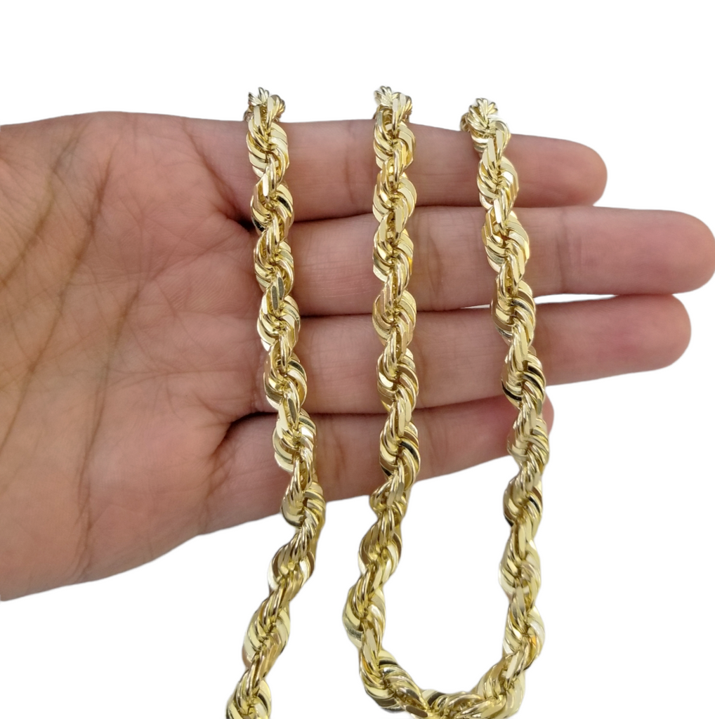 Real 14k Yellow Gold Chain Miami Cuban Link Necklace Men Solid 8mm 18 – My  Elite Jeweler