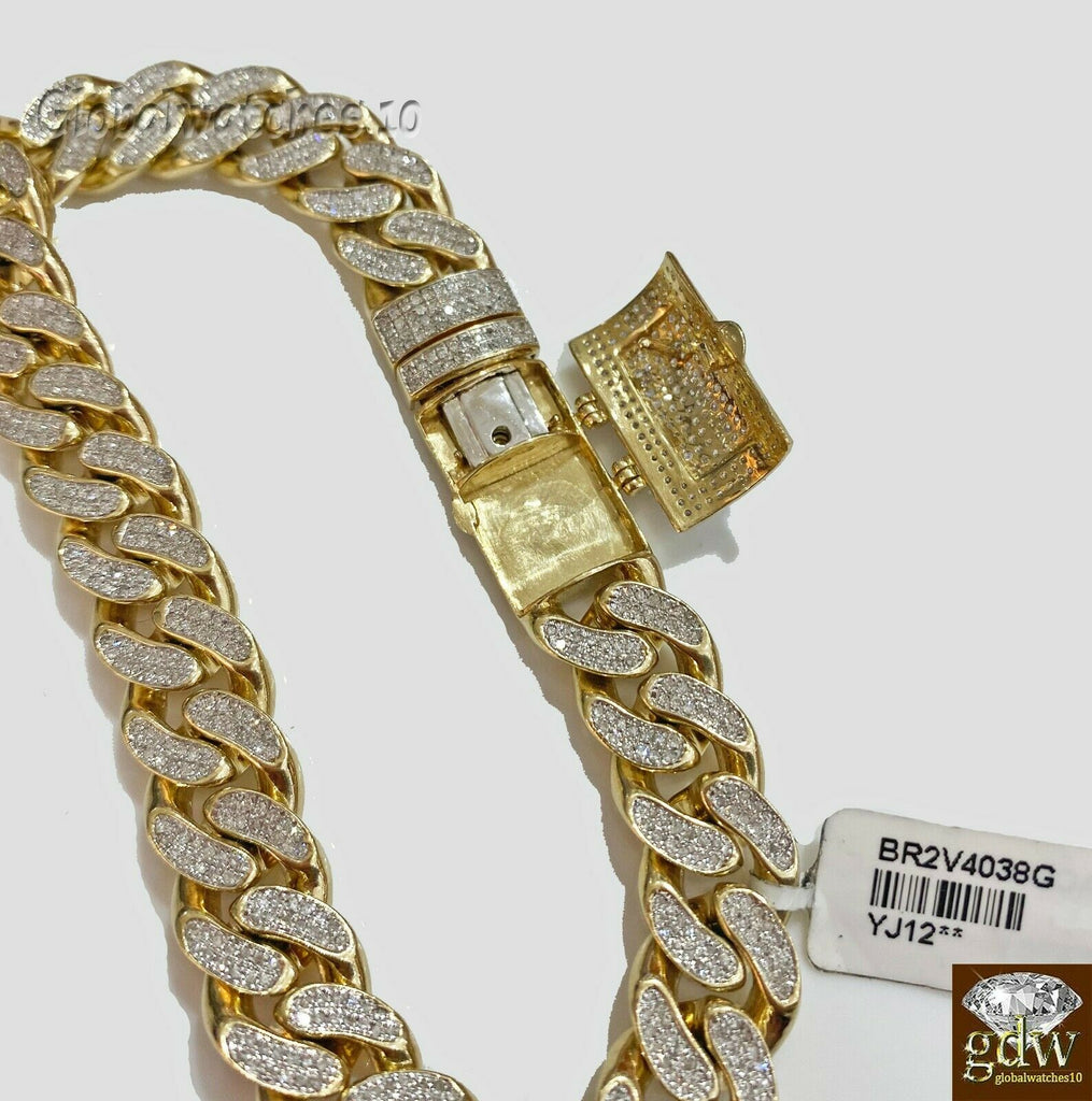 10K Yellow Gold Large Weave Square Fancy Link Box Franco Style 8mm Bracelet  8.5 - JFL Diamonds & Timepieces