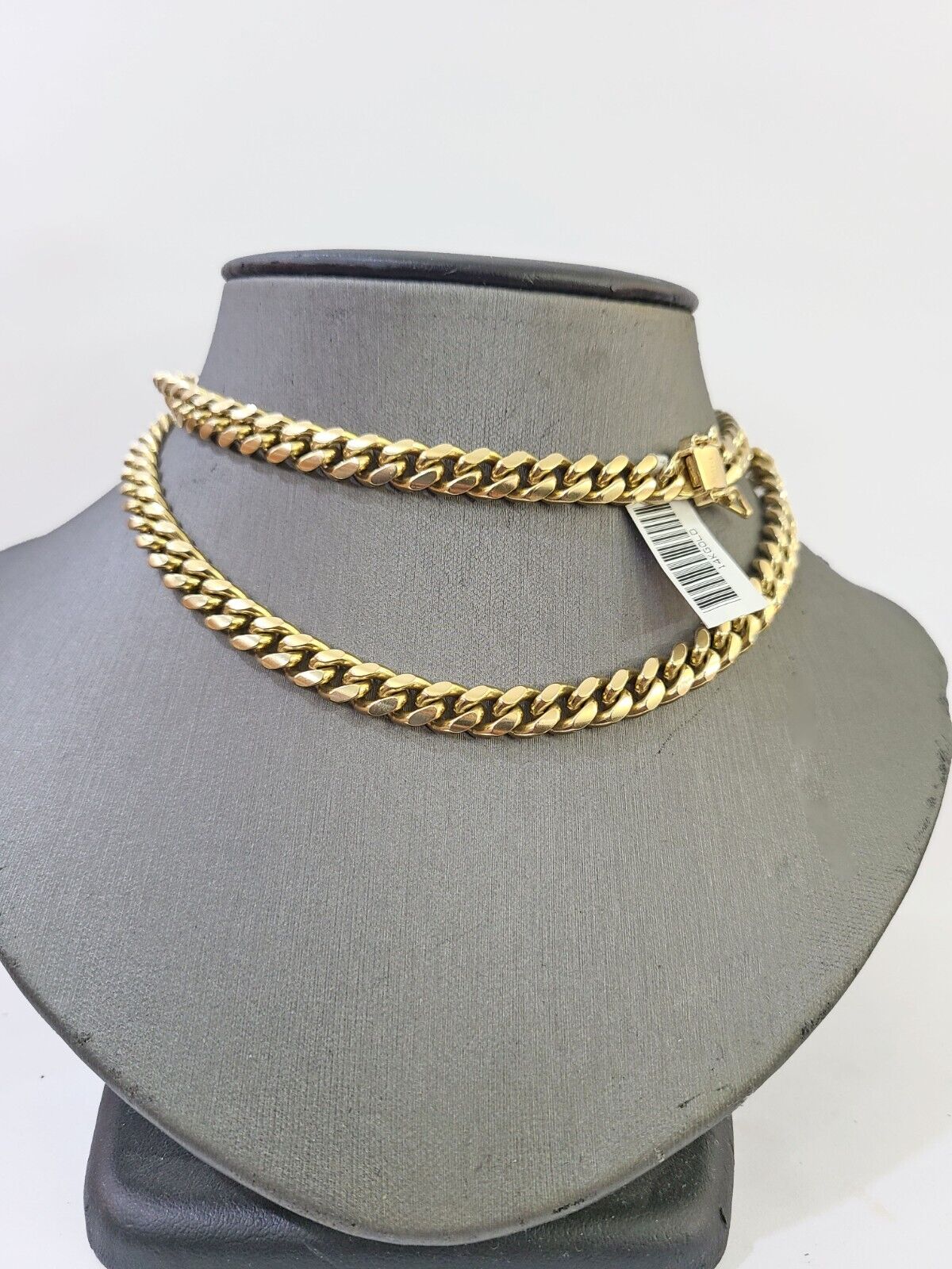 Best 14k Gold Miami Cuban Link Chain Necklace 7mm 24" Box Lock Real 14kt Yellow Gold